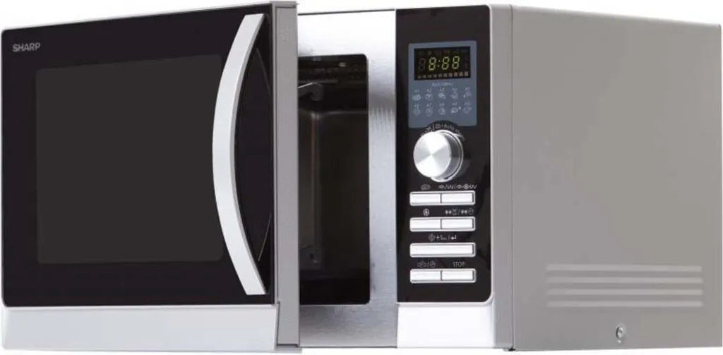 Four Micro-ondes Grill 25L Sharp R843INW 900W : Le Combiné Polyvalent - 2