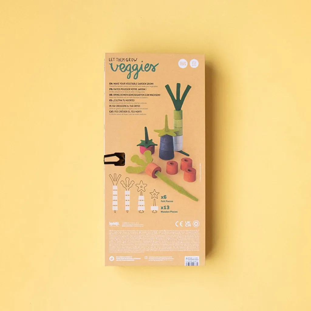 Jeu en bois Le jardin de légumes Londji d'imitation et feutre