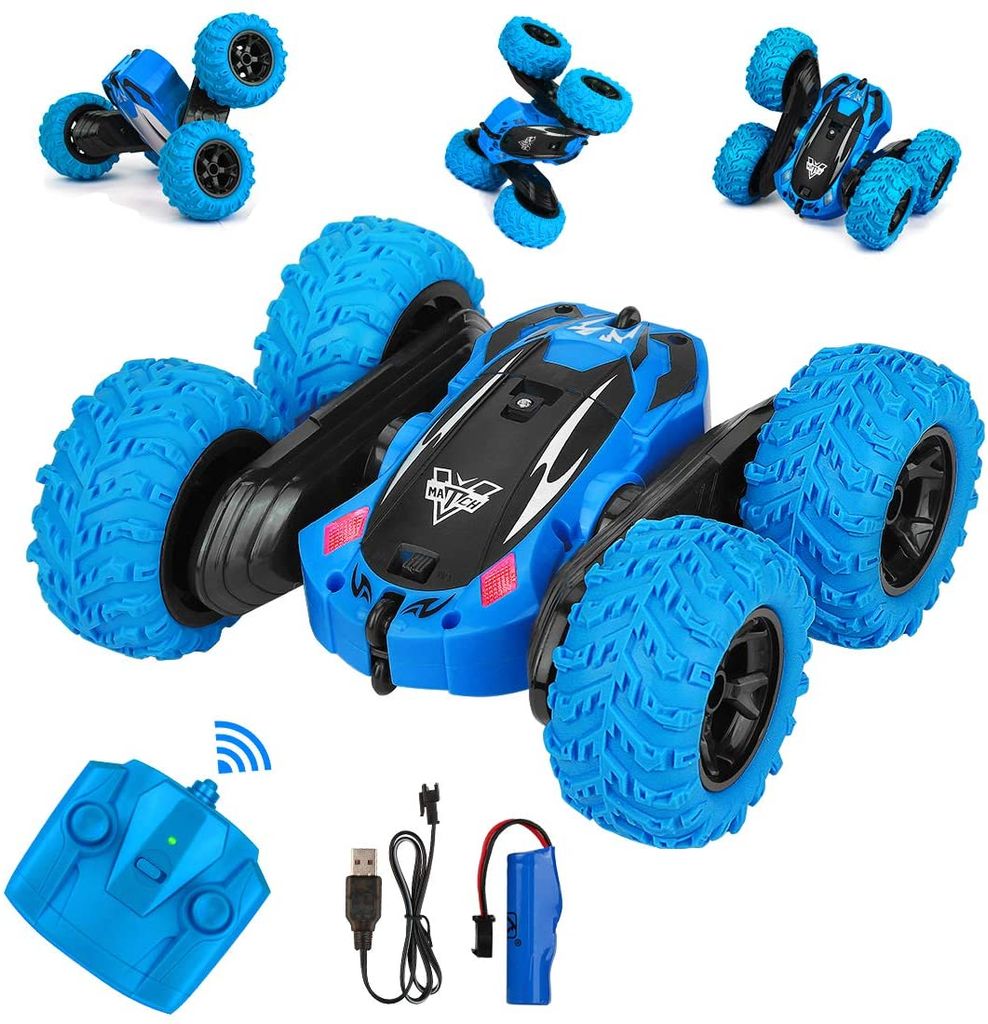 Auto Ferngesteuertes Doppelseitige 2.4Ghz RC Stunt Rennauto Spielzeug für Kinder 
