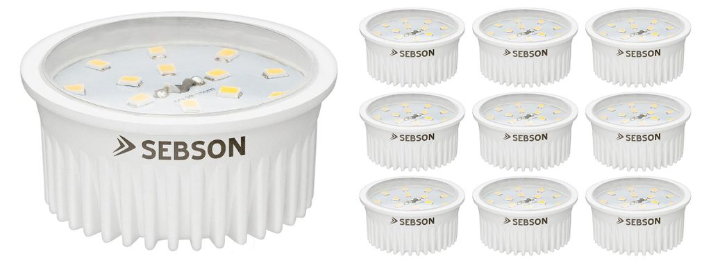 10x LED Lampe Modul 5W warmweiss RA95 flimmerfrei 230V LED Produktbild 
