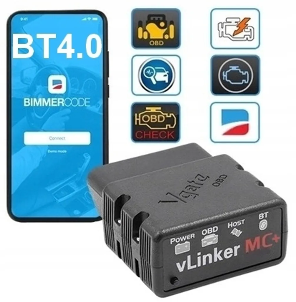Vgate vLinker MC+ BT4.0 Interface OBD2 pour Bimmercode et FORScan - 2