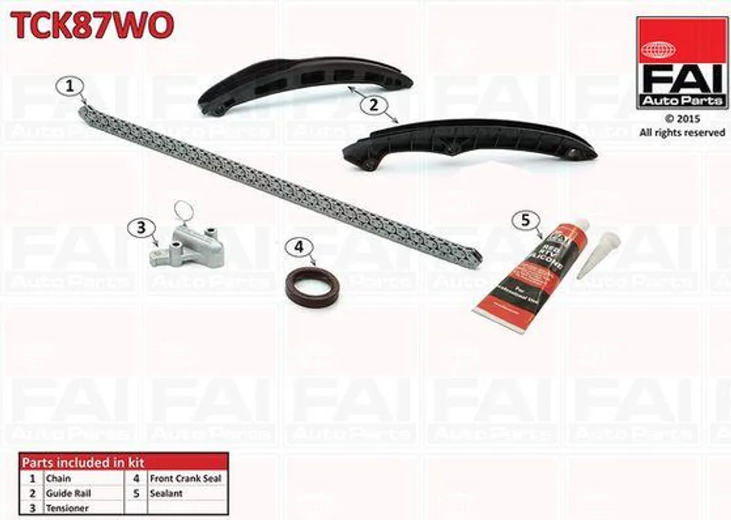 Kit chaîne distribution OE 03C109158A haute résistance pour Seat Skoda