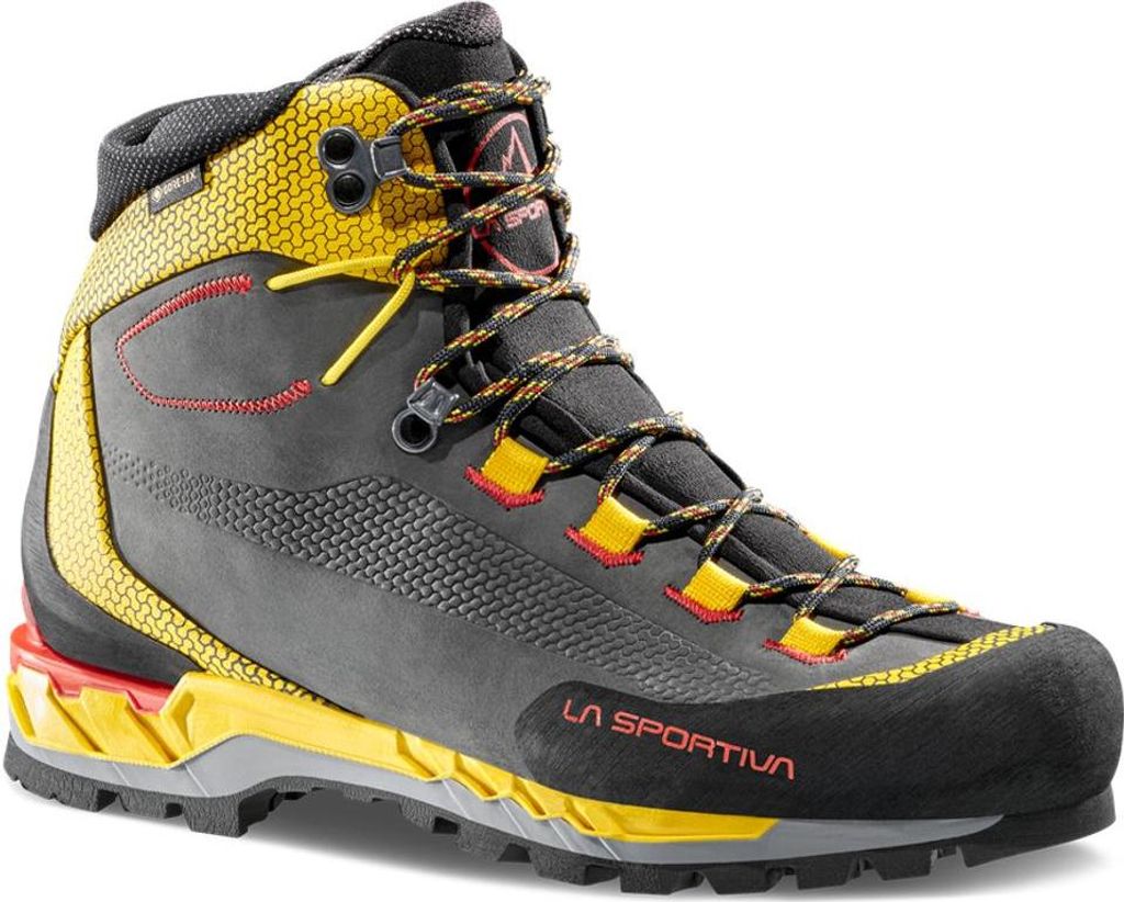 Trango Tech Leather GTX - robuster High-Cut-Bergschuh - La Sportiva, Größe:5 UK / 38, Farbe:K00Y00-Black/Yellow