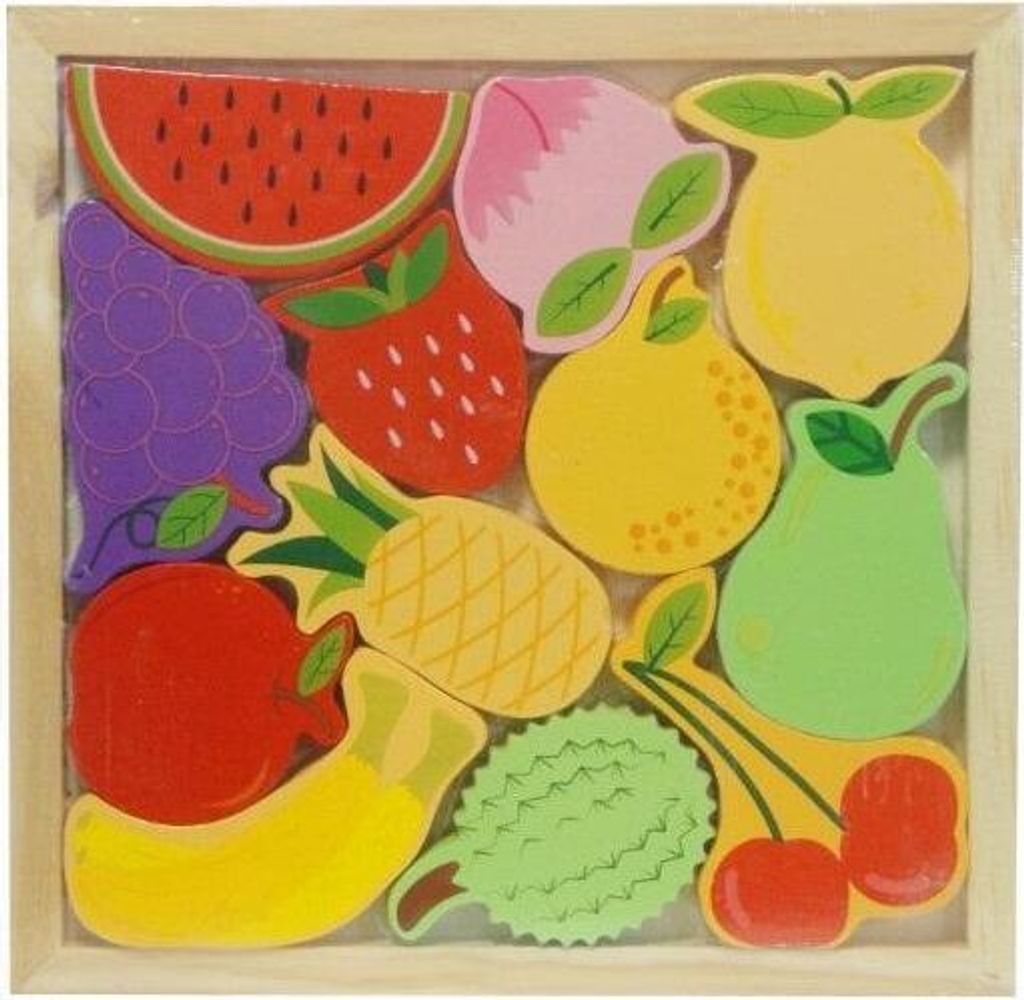 3D-Holz-Puzzle - Obst (Spielzeug, Holzspielzeug)