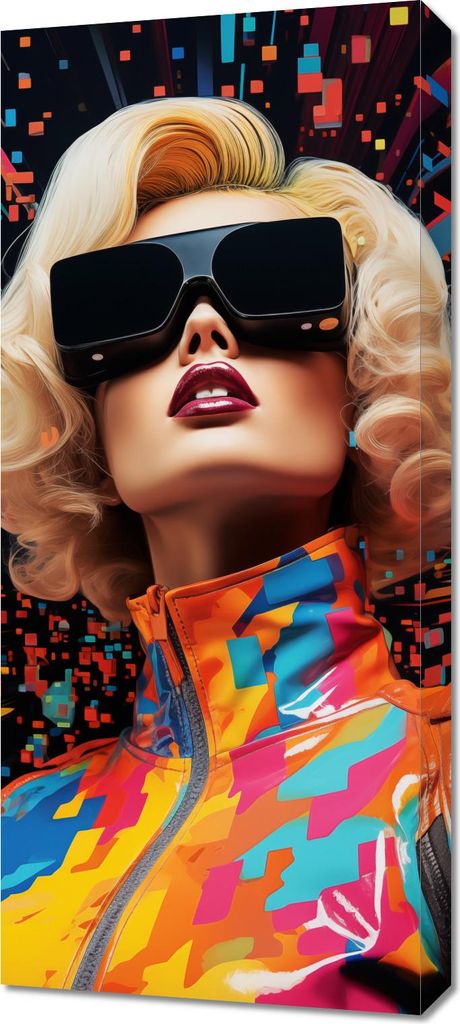 Bild 40x90cm Retro Futurismus
