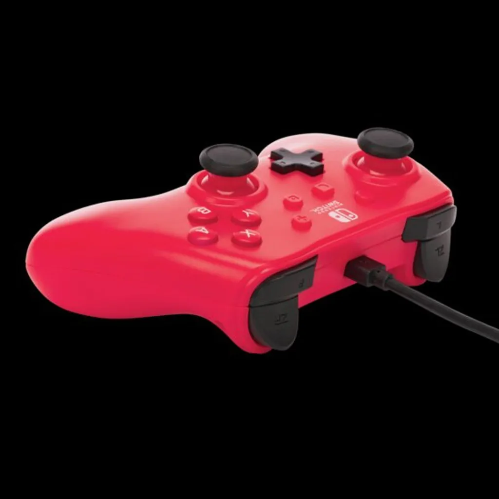 Manette Filaire PowerA Switch Raspberry Red - Accessoire Gaming Ergonomique - 10