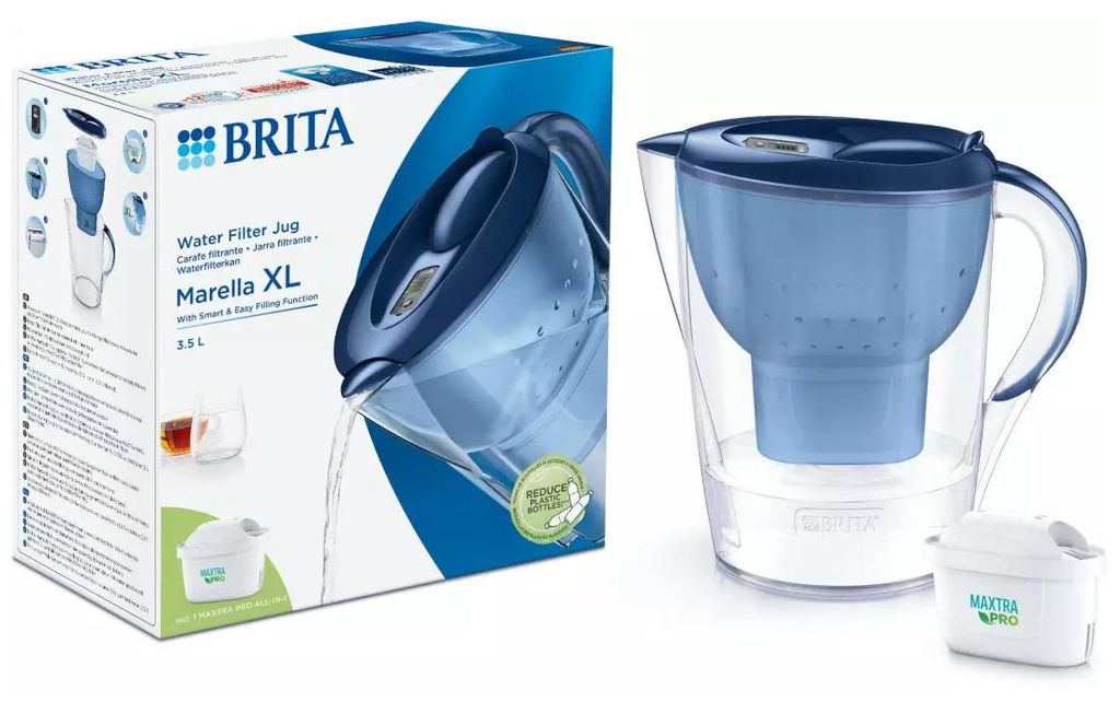 BRITA Marella Wasserfilter XL Kanne Bla 3.5L + MAXTRA PRO Produktbild 