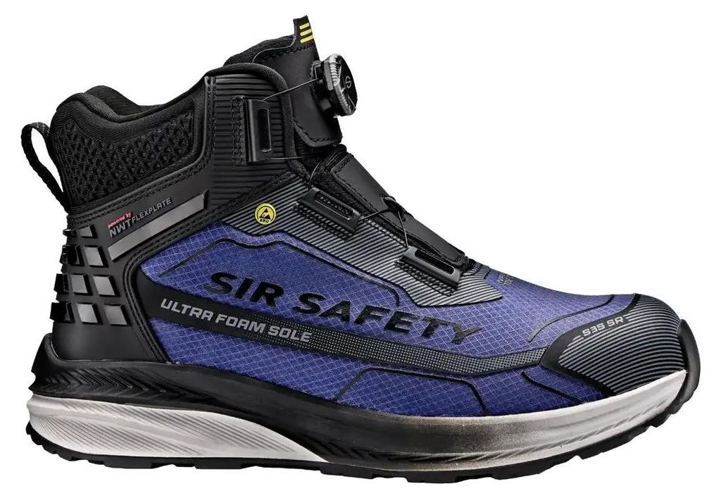 Sir Safety Glory Sicherheitsstiefel S3S ESD mit Nano-Fiberglaskappe und NWT Zwischensohle, 41, Blau