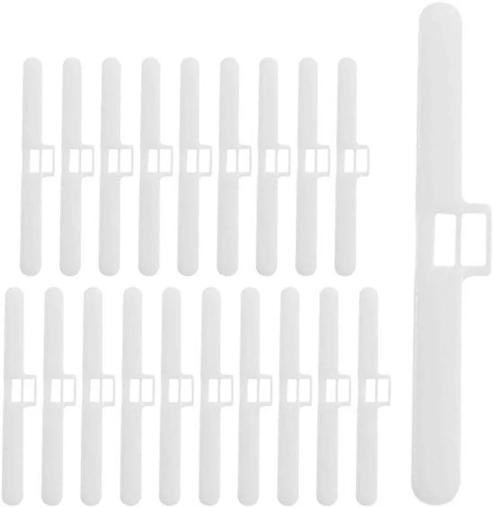 Support Mural Double Trou pour Store Vertical 89 mm Blanc Ultra Résistant
