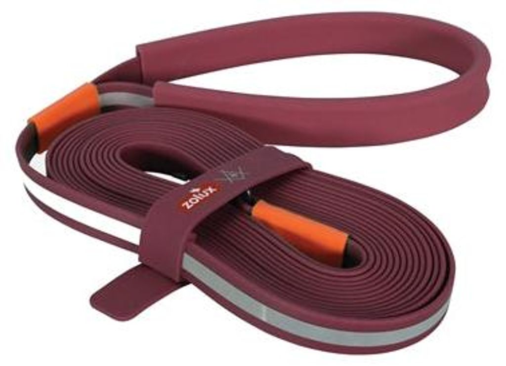 Zolux BVK Schleppleine flach Silikon rot