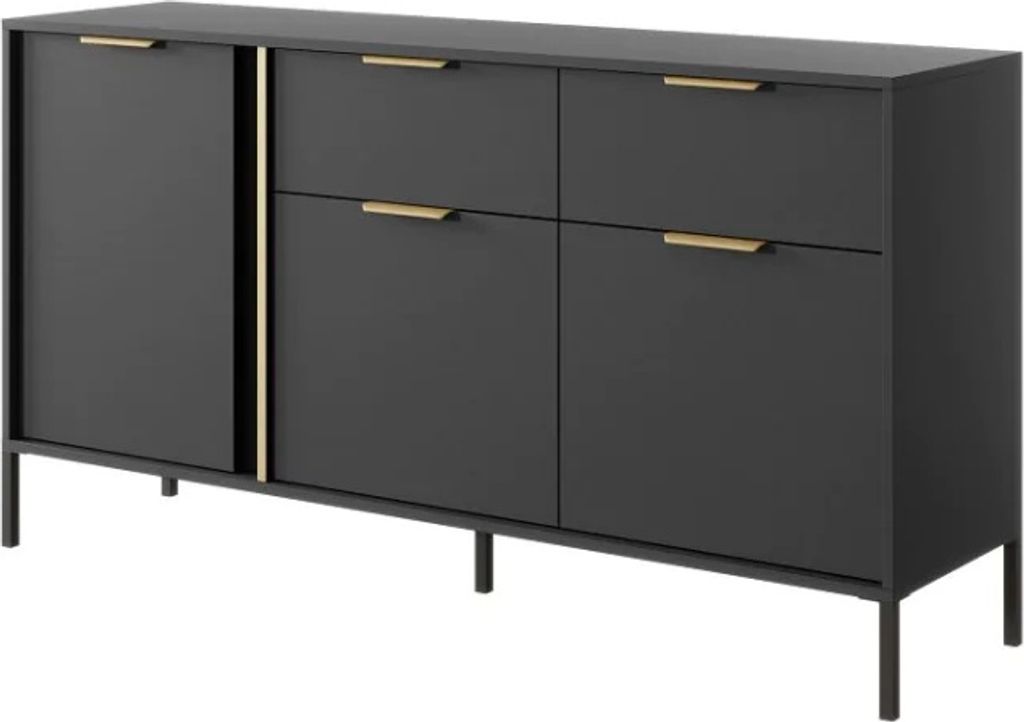 Kommode LARYSA mit 2 Schubladen und 3 Türen, Sideboard in Produktbild 