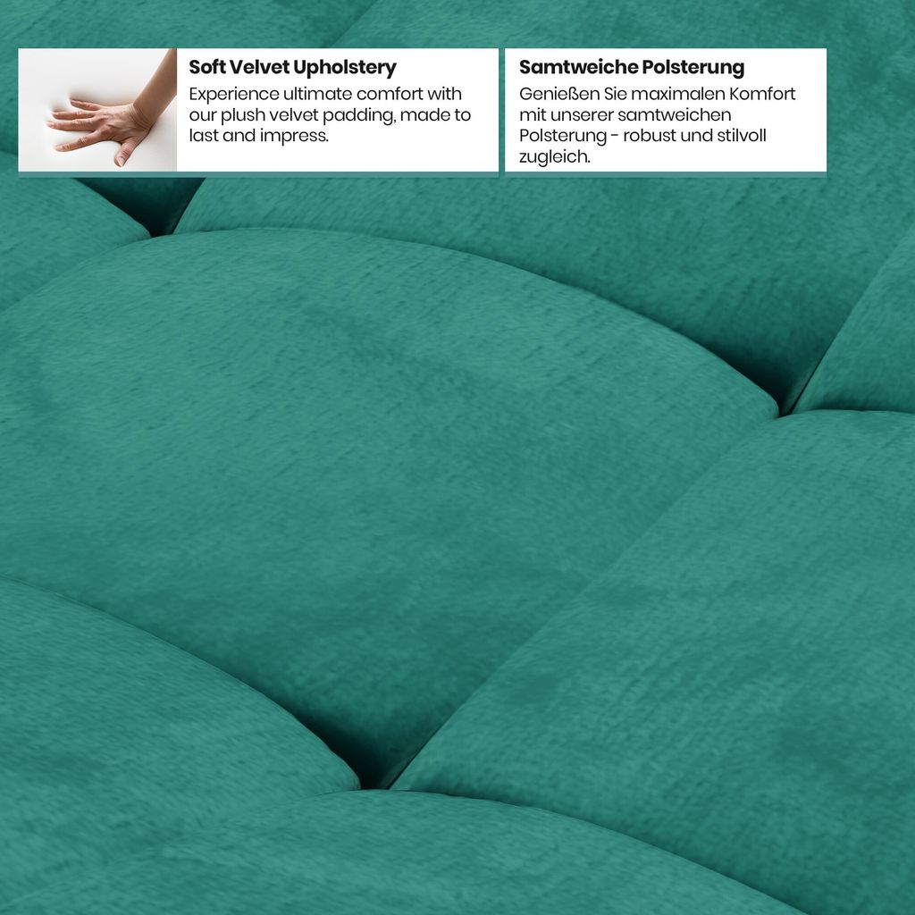 MIADOMODO® Esszimmerstühle - Grün, 2er Set, Sitzfläche aus Produktbild 7