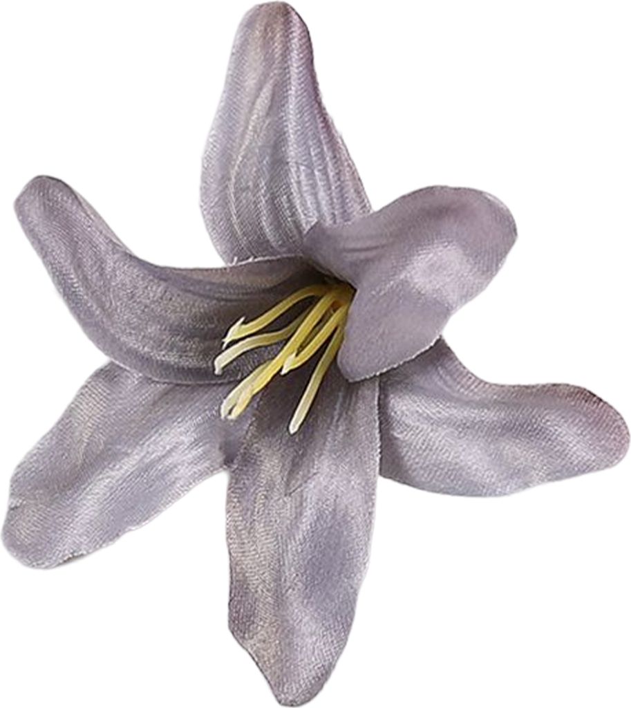 10pcs Fake Flower Head Lebendige dekorative DIY Exquisite Glocken Orchideen Blumenkopf Hochzeitsbedarf-Grau