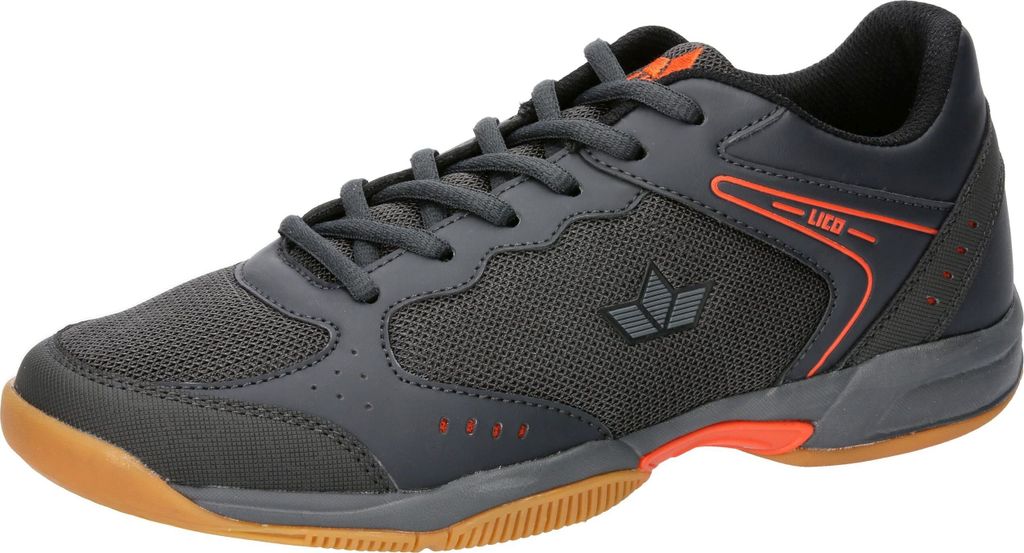 LICO Herren Schnürschuh grau orange helle Sohle 44