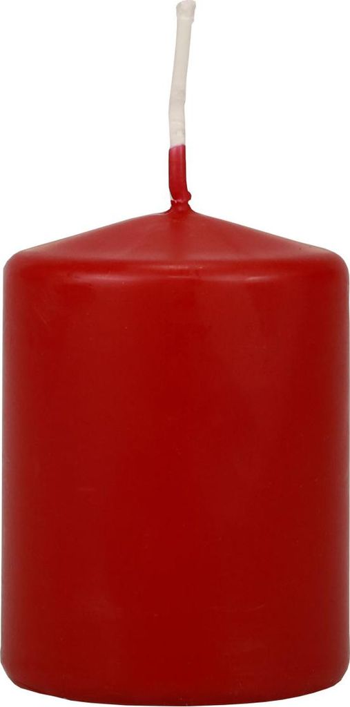 Adventskerzen Stumpenkerzen Rot Klein 70/50mm Altrot Safe Candle Qualitäts-Wachskerzen 24er Set, 24 Stück