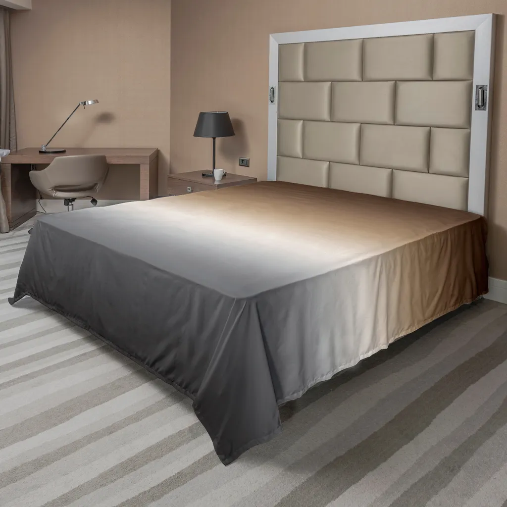 Lenzuolo Moderno ABAKUHAUS Ombre Astratto 260x228 Marrone e Grigio
