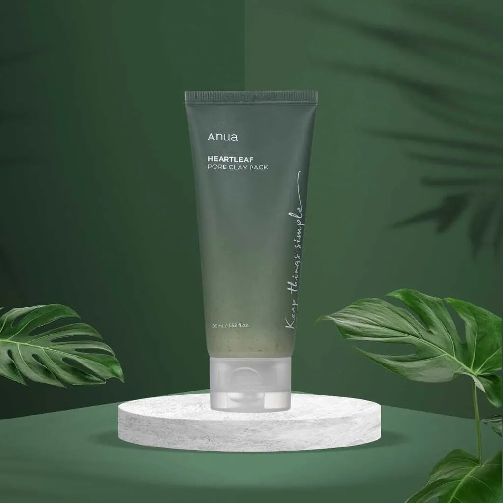 Masque à l'argile Anua Heartleaf Pore Clay Pack pour pores dilatés 100ml