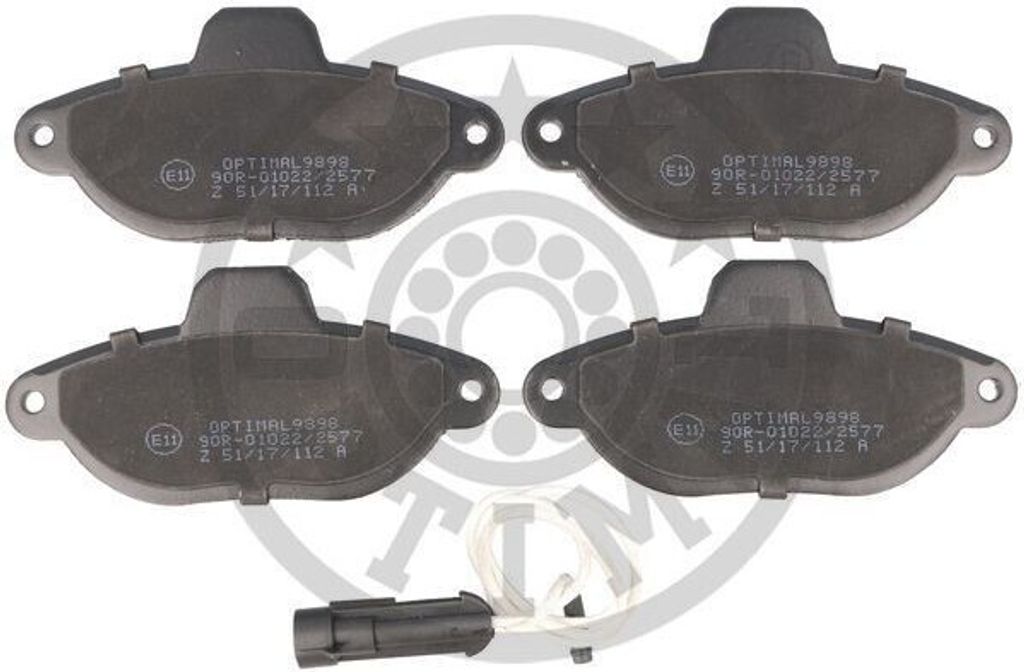 OPTIMAL Bremsbeläge Satz Vorne Bremsklötze für FIAT PUNTO (188) BP-09898