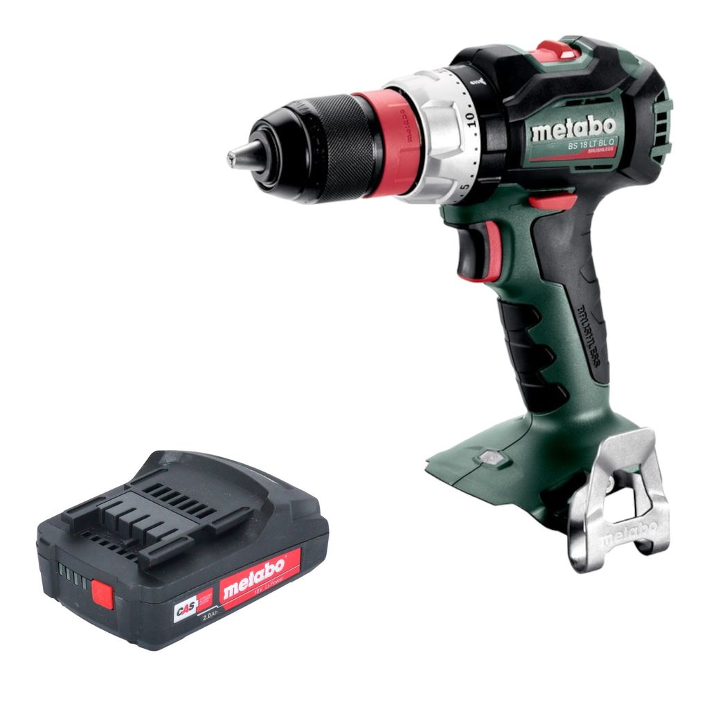 Metabo BS 18 LT BL Q Akku Bohrschrauber 18 V 75 Nm Brushless + 1x Akku 2,0 Ah - ohne Ladegerät