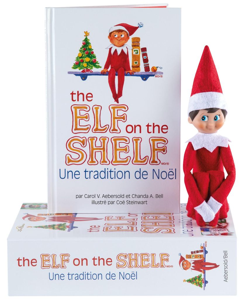 Elf On The Shelf Weihnachts-Elf Junge französisch mit Buch - magisches Spielzeug