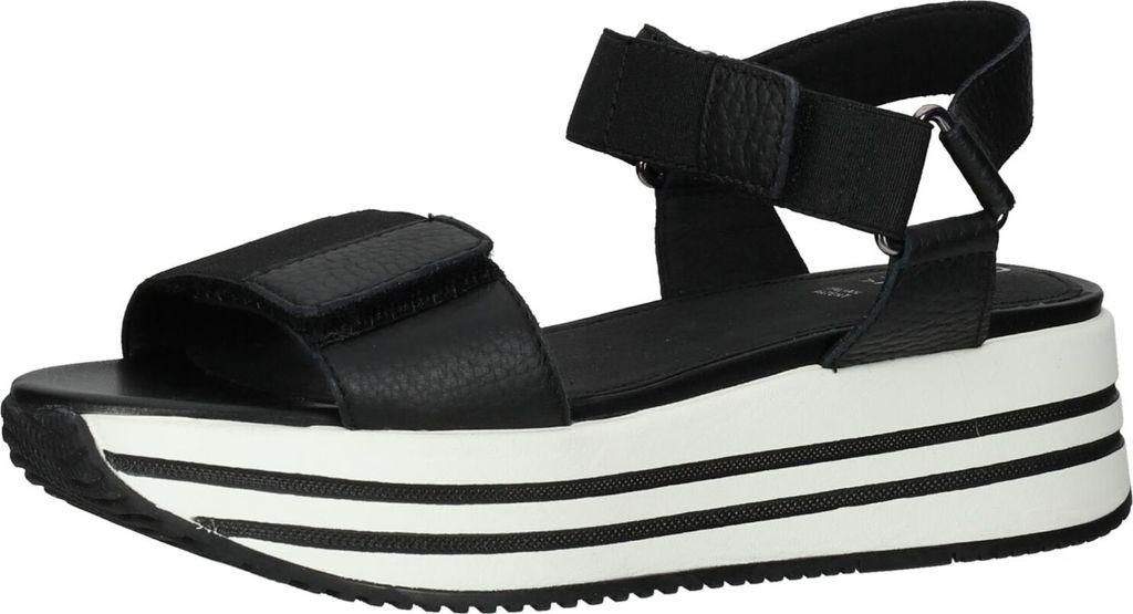 GEOX Sandalette KENCY, Glattleder, Schwarz, Damen