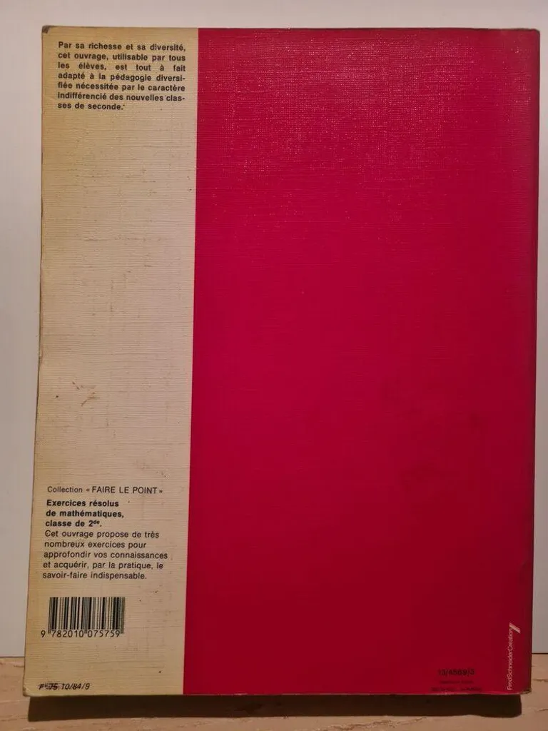 Livre de Mathématiques 2e pour lycéens avec cours et exercices corrigés - 2