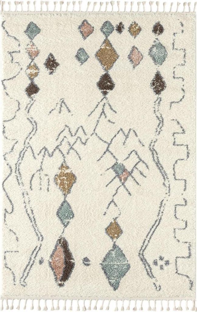 Berberteppich gewebt mit Sahara-Muster PASTEL B