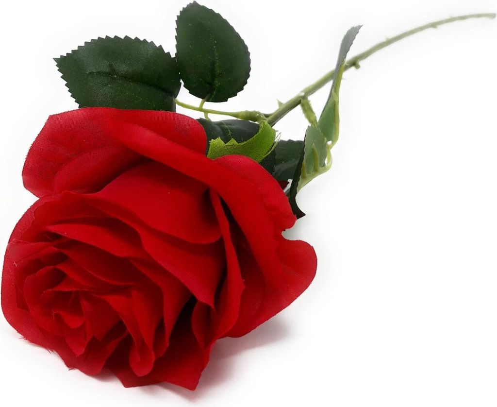 künstliche Rose SIMONE rot H. 45cm D. 7cm Emerald Produktbild 