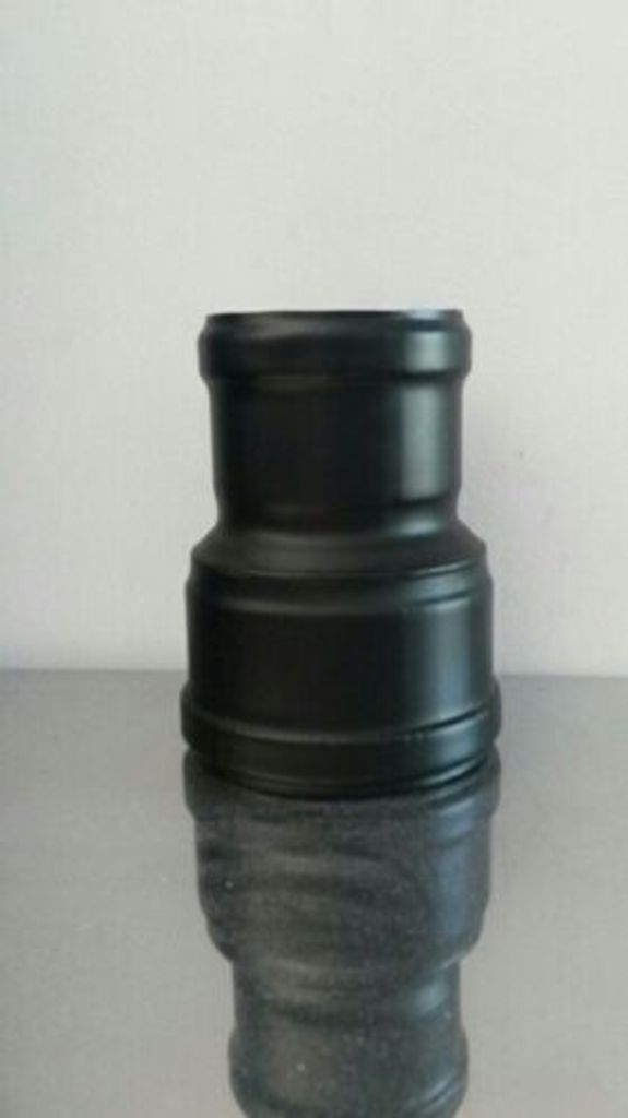 Schornsteinreduzierung schwarz, Pelletofen 2 mm - Ø 100 F / Produktbild 