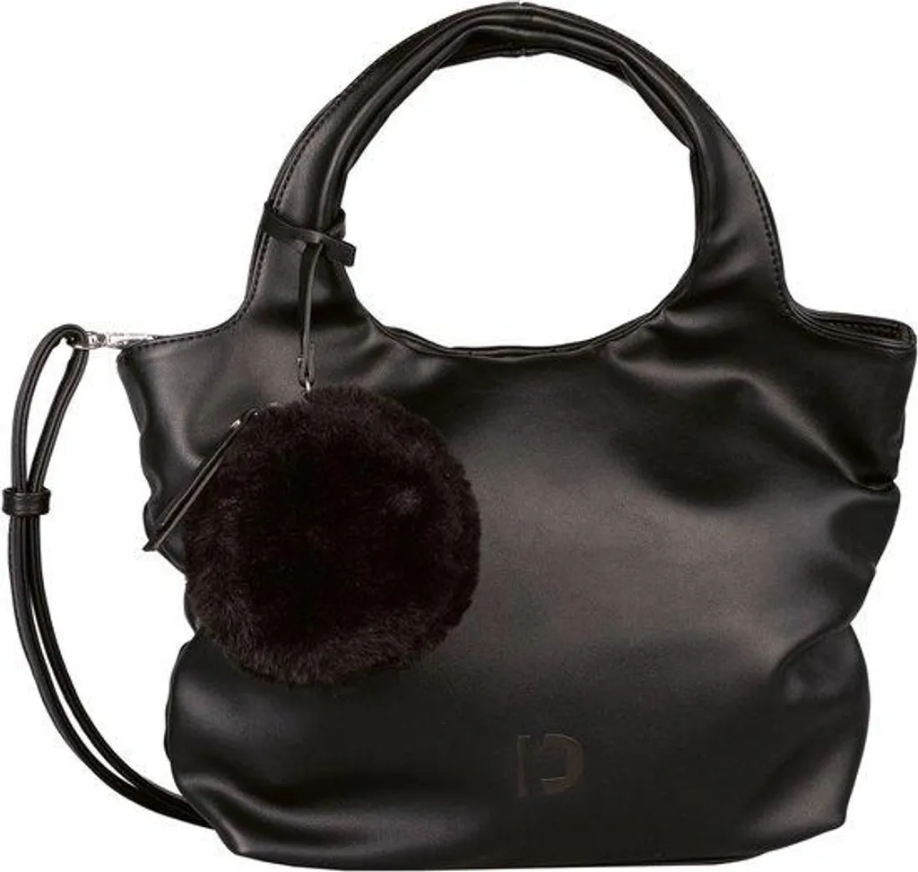 Sac en cuir noir petit format zippé : durabilité et style épuré