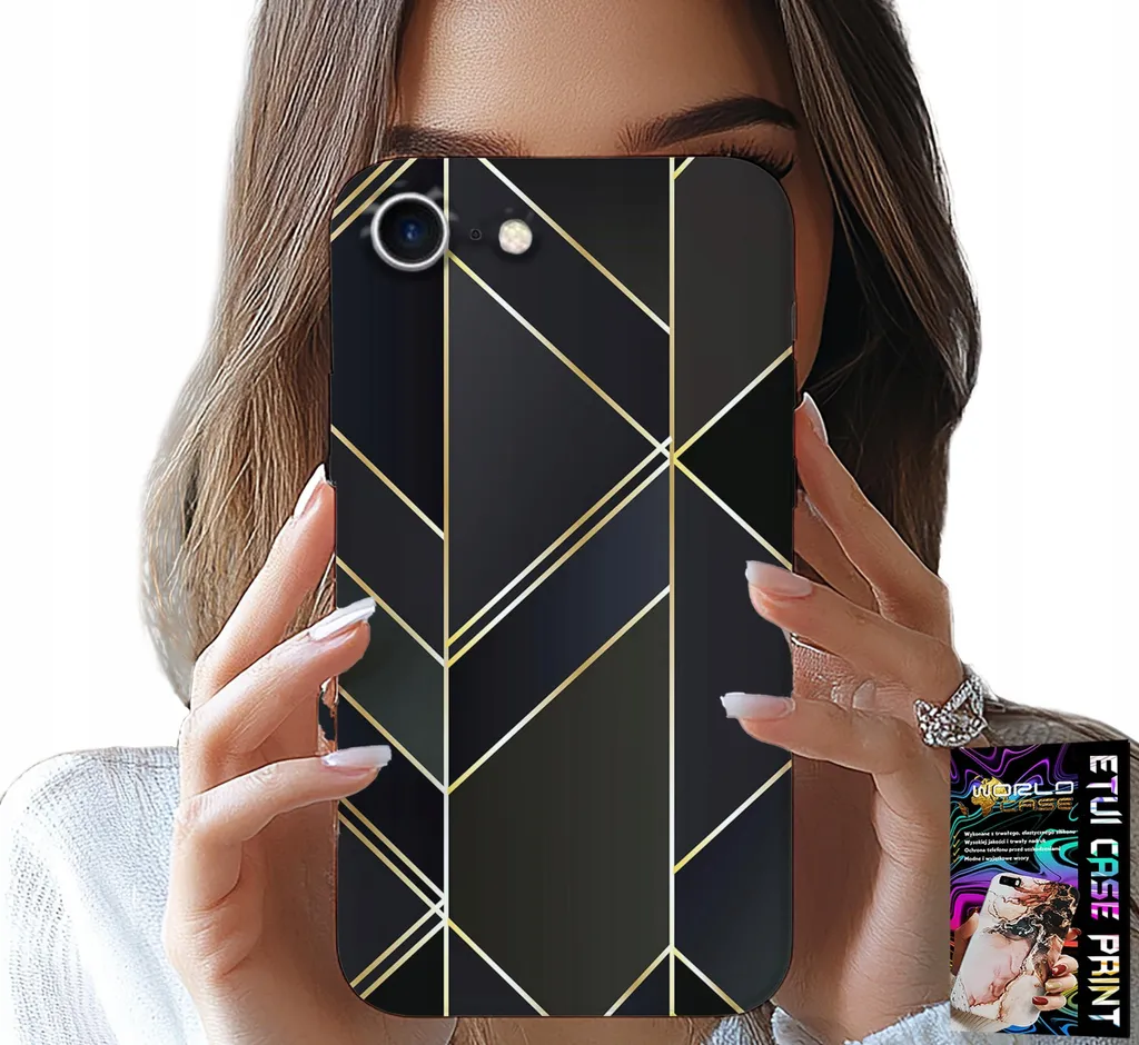Custodia iPhone 16E Vetro Temperato e Bordi Oro - Protezione High-End