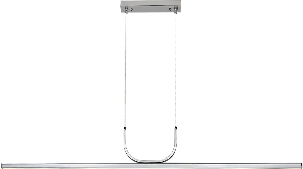 Luminaire Suspendu LED 1150lm Blanc Chaud en Aluminium Argenté Design