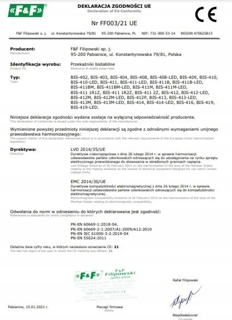 Télérupteur électronique rail DIN BIS-411B-LED pour éclairage LED - 10