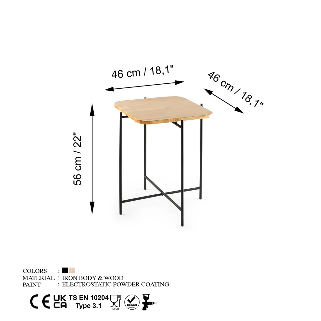 Table basse noire Shb-005 en 100% bois : qualité et design durable - 6