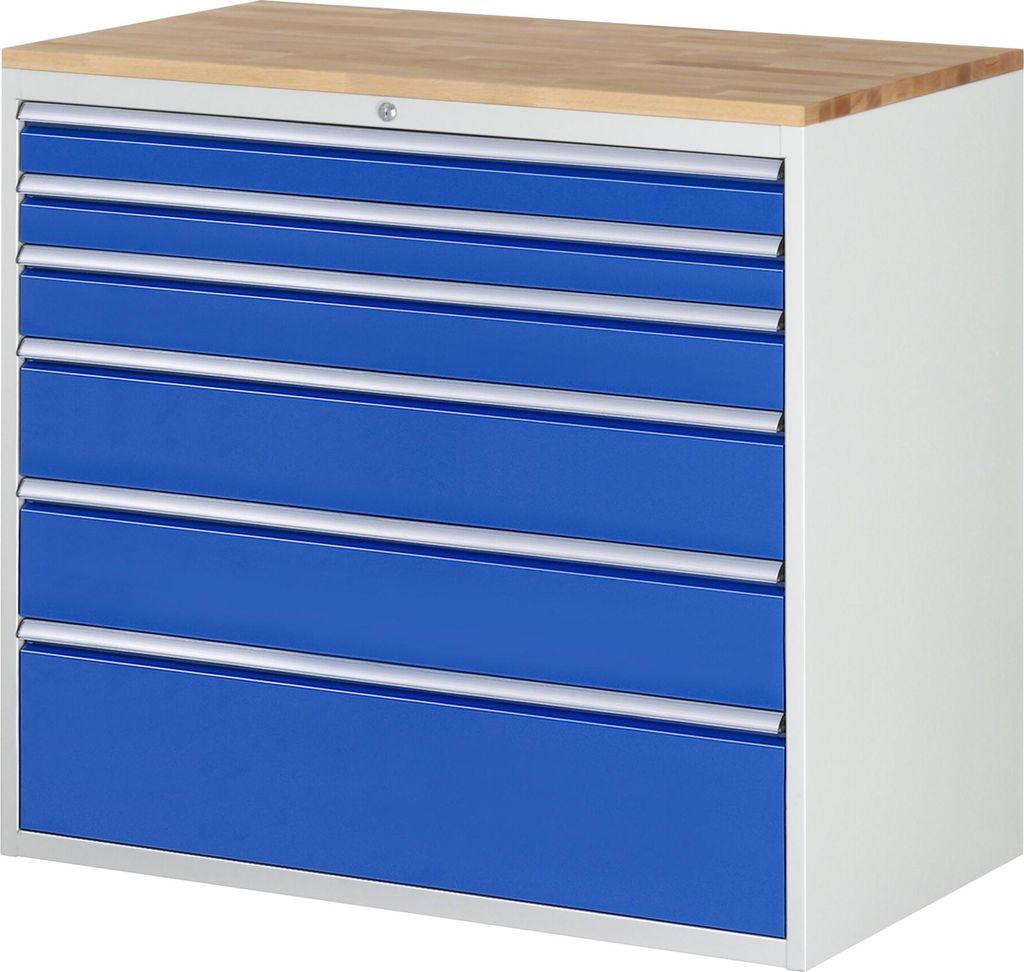 Rau Schubladenschrank Buche-Top und 6 x Schubl.-XXL 2x90 1x120 2x180 1x270mm