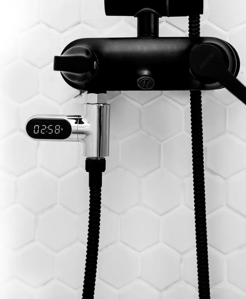 Termometro Acqua Doccia Professionale LED - Montaggio Facile 1/2" - 3