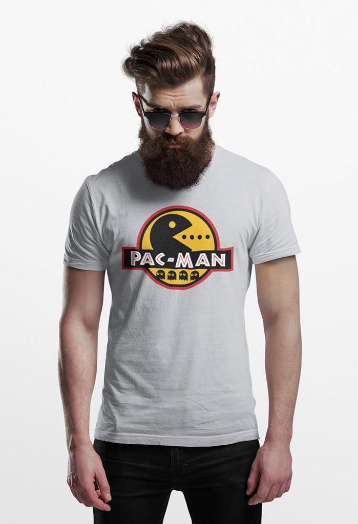D&B 150 Uni Polo GM00009 PacMan HellGrau-Größe M