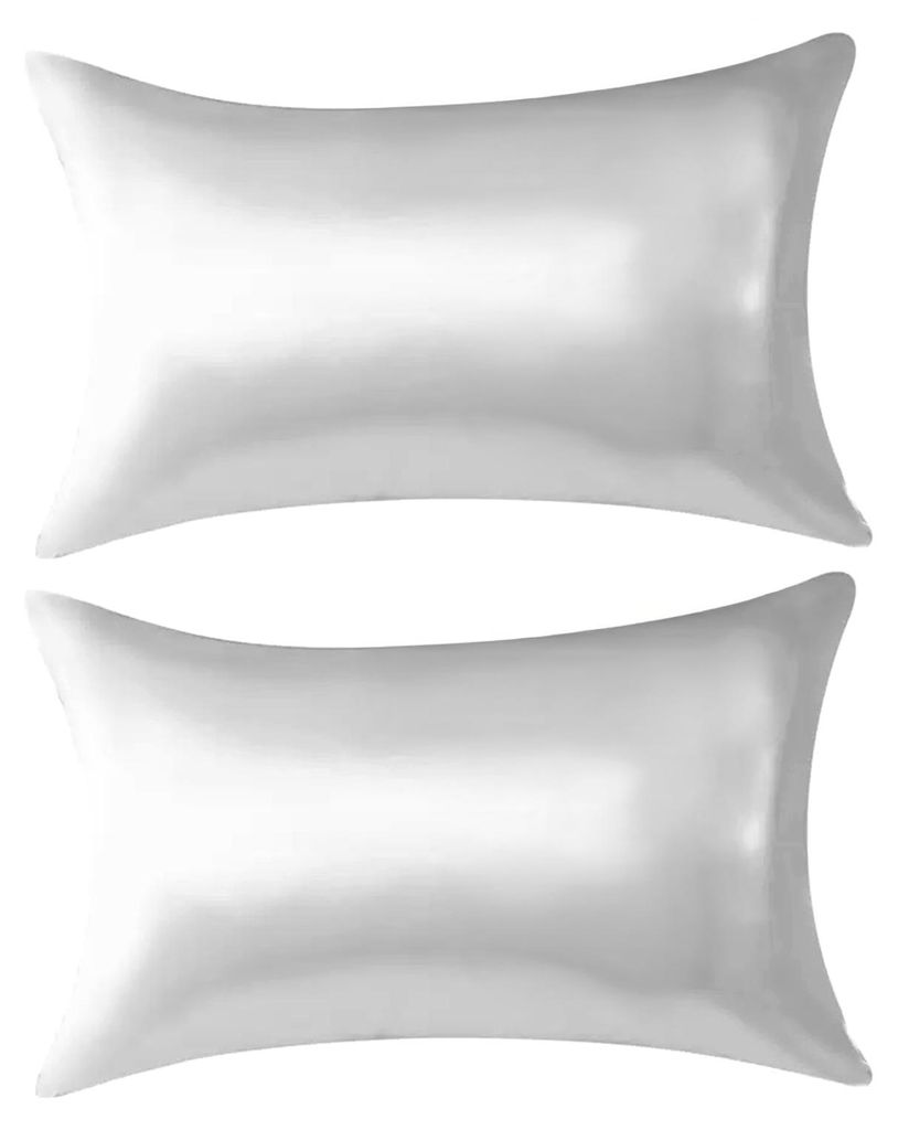 Satin-Kissenbezug, glatt und kühlend, aus Kunstseide, knitterfrei, für Damen und Herren