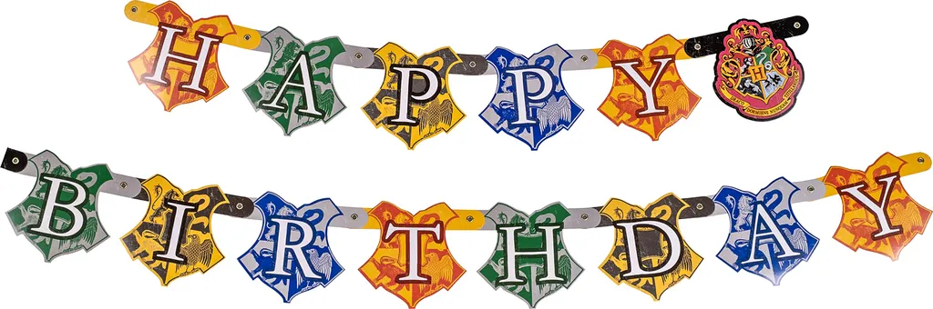 Guirlande Harry Potter Fanions Poudlard pour Décoration de Chambre