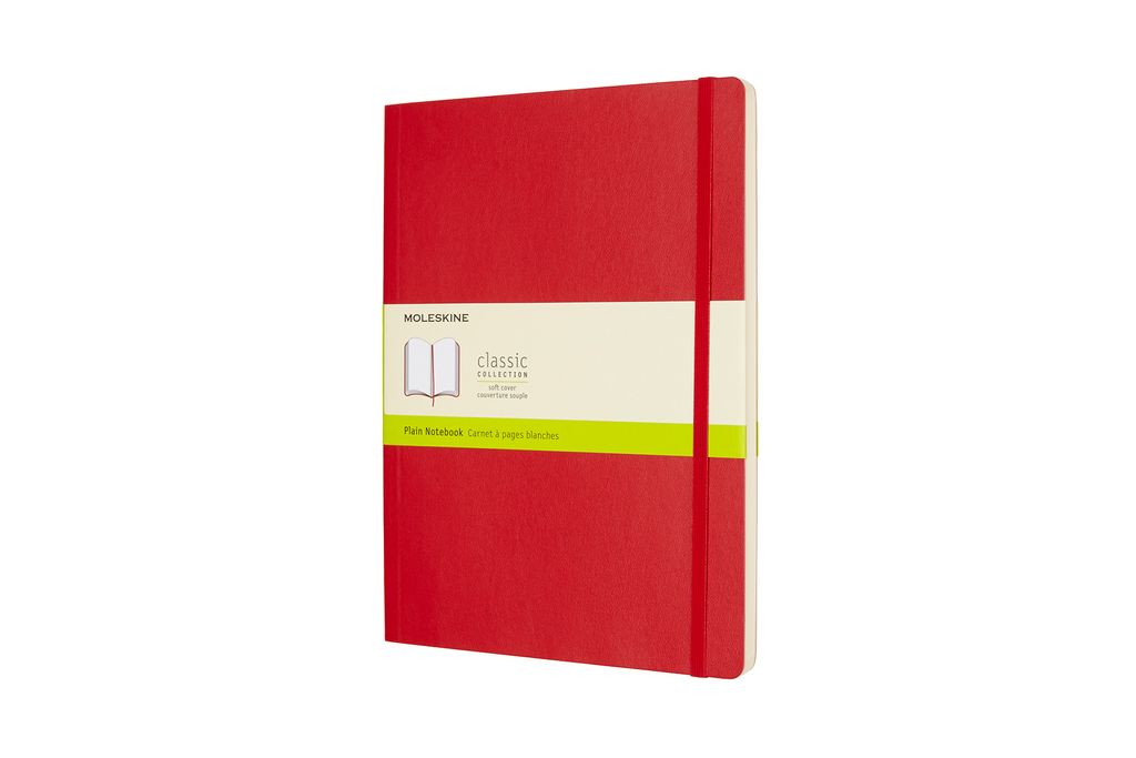 Moleskine Notizbuch Xlarge, Blanko, Soft Cover, Scharlachrot