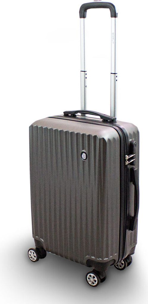 Barut Trolley Hartschalen Koffer Hartschalenkoffer Hardcase Größe M - Modell General (Grau) MS-17262