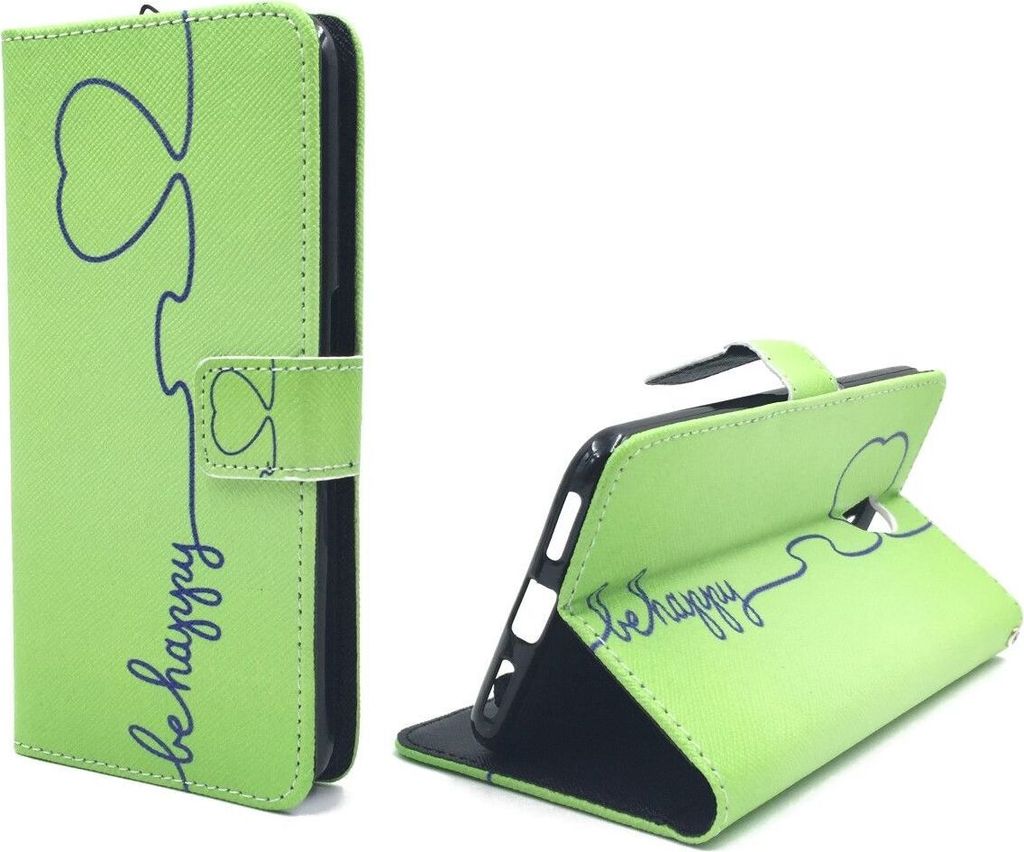 Handyhülle Tasche für Handy ZTE Blade V7 Be Happy Grün