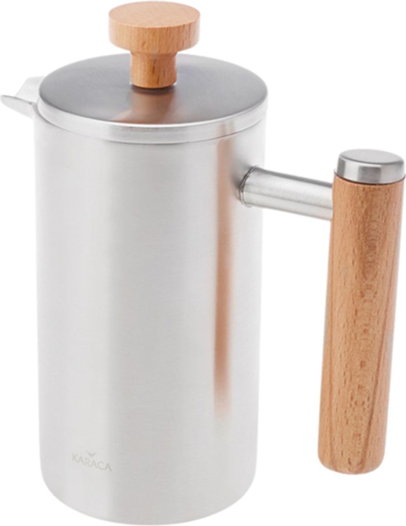Karaca Double Wall Edelstahl Eiche French Press 350 ml Produktbild 