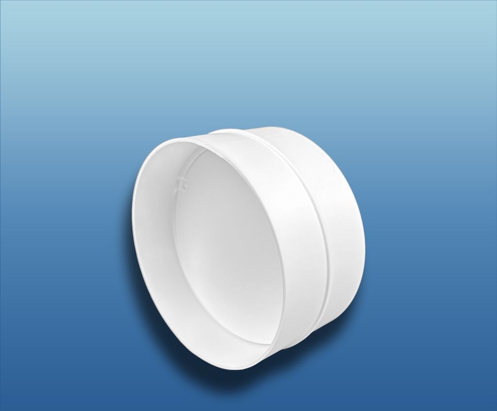 Rundrohrverbinder mit Rückstauklappe: System: Ø 125