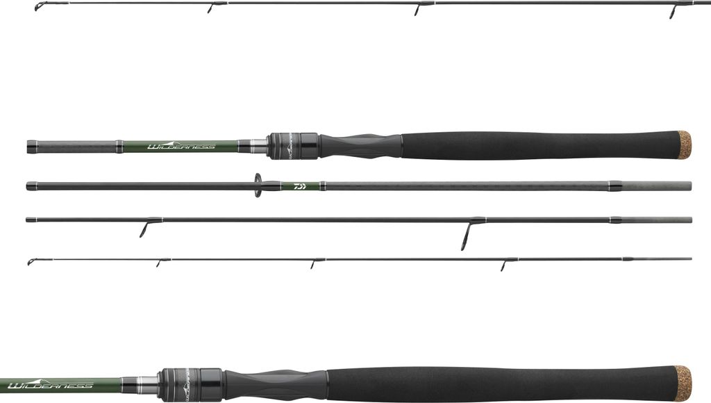 Daiwa Wilderness Travel 2,15m 5-15g Solid Steckruten Spinnruten Forellenruten Reiseruten