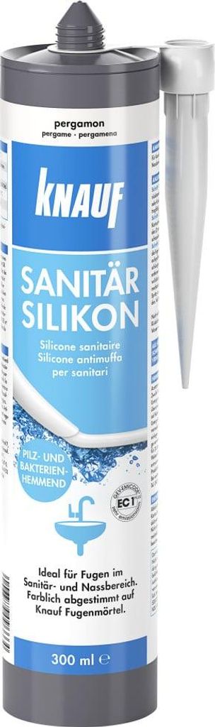 Knauf Sanitär Silikon pergamon 300 ml Produktbild 
