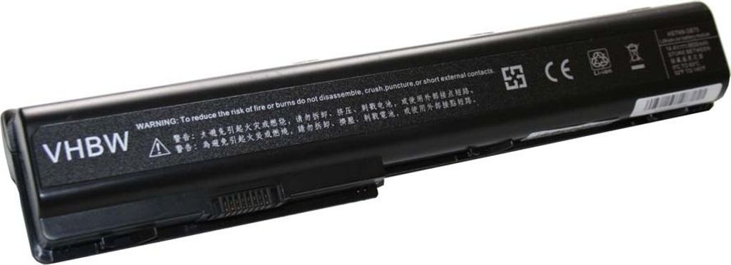 vhbw Akku kompatibel mit HP HDX X18-1090EZ, HDX X18-1099UX, HDX X18-1080EW, HDX X18-1088EZ, HDX X18-1080ET Notebook (6600 mAh, 14,8 V, Li-Ion)