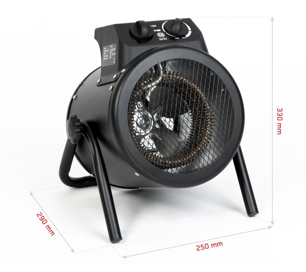 Termowentylator FEISTOS Ikarus 3000 3000 W 25x29x33 cm Zdjęcie produktu 7