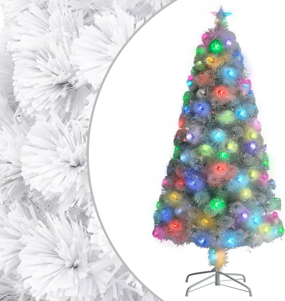 "2026 Aktion"Künstlicher Weihnachtsbaum langlebig - modernes Design - mit Beleuchtung Weiß 120cm Glasfaser GermanyMöbel 49251 - Künstliche Weih...