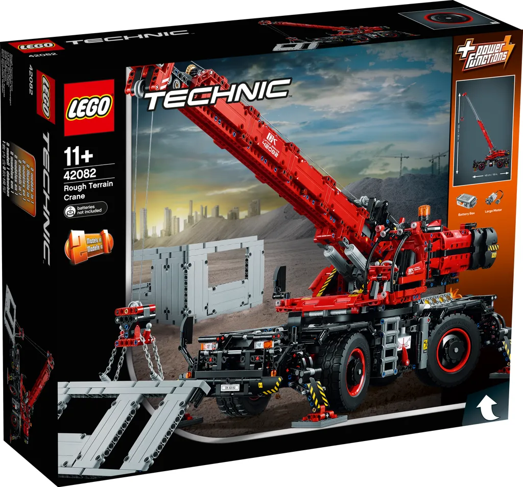 LEGO Technic 42082 Camion-grue tout-terrain - Modèle de construction 2-en-1